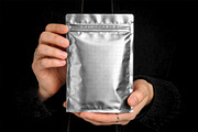 Metalic Foil Paper Pouch Bag Mockup, a Packaging Mockup by Templeste (Thumbnail 3 of 3)
