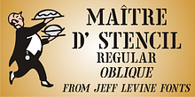 Maître d' Stencil JNL