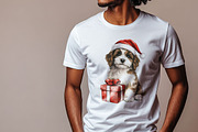 Christmas Dogs Clipart (PNG), an Animal Illustration by DesignBTF (Thumbnail 6 of 7)