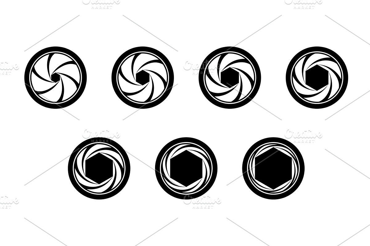 Camera diaphragm values, different, a Technology Illustration by the8monkey