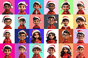 125 Animoji - Christmas Children, a Characters & Person 3D Model by Digital Blood (Thumbnail 5 of 9)