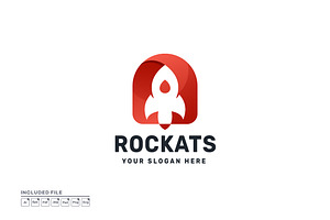 Rocket Gradient Vector Logo Design, a Branding & Logo Template by yuanesei