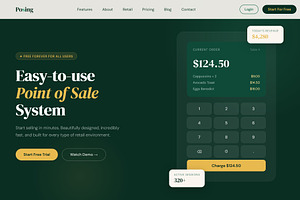 Posing - Smart POS Landing Template, a Landing Page Template by Helenshop