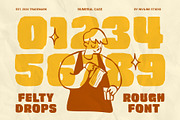 Felty Drops - Rough Display Typeface, a Sans Serif Font by Inviline.co (Thumbnail 5 of 10)