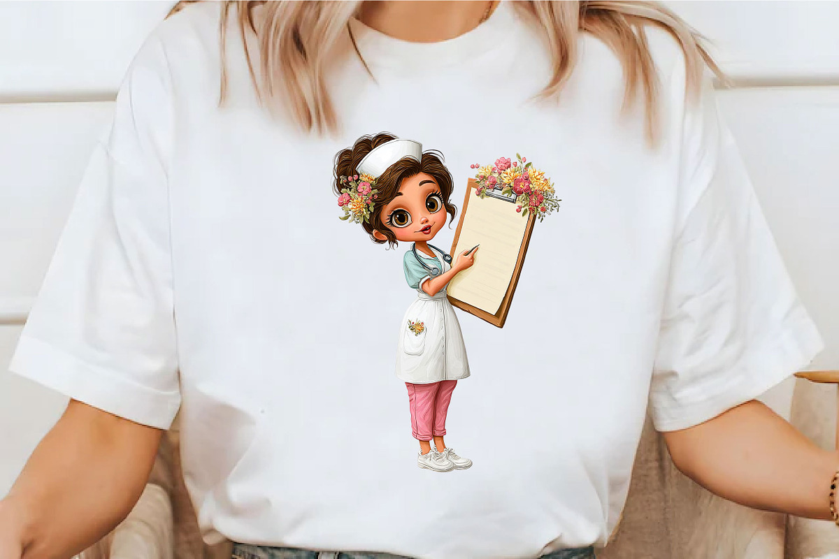 Whimsical Enjoy Nurse Girl Clipart, a Seasonal Illustration by designcity5 (Photo 4 of 5)