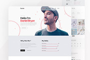 Daniel – Portfolio Website Template, a HTML Template by TemplatesJungle (Thumbnail 2 of 2)