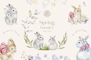 Spring Bunnies. Easter Time.