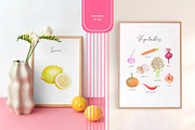 Veggies and Fruits clipart set, an Object Graphic by LiiaLonn Studio (Thumbnail 5 of 5)