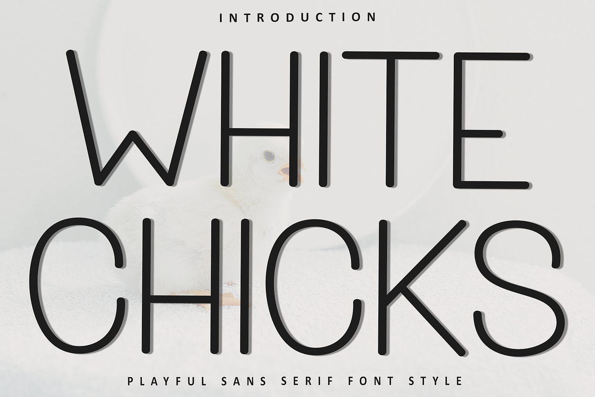 White Chicks, a Sans Serif Font by FreshTypeINK (Photo 1 of 8)