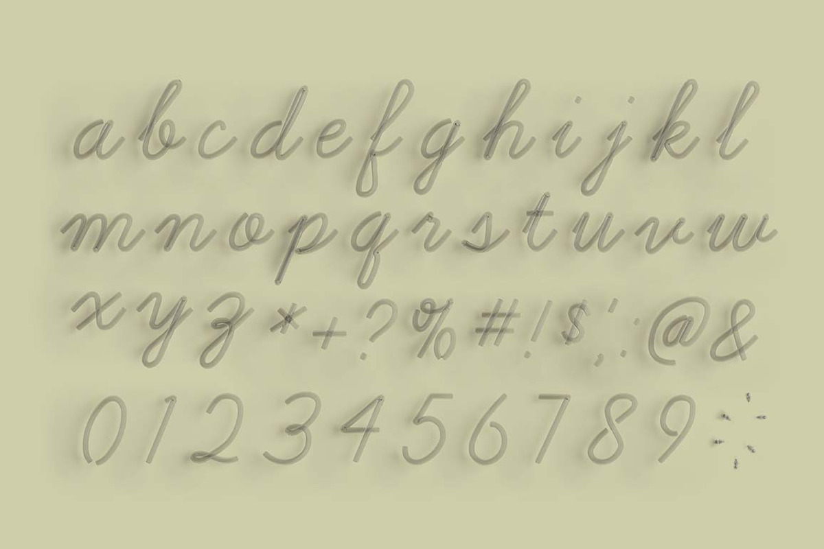 Cursive Neon Type, an Object Graphic by Design Assets (Photo 2 of 7)