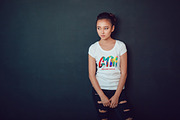 Women's T-shirts Mock-Up Vol 2, a Shirt Mockup by Freeman Studio (Thumbnail 11 of 17)