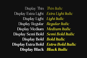 Blacklist Serif Font Family