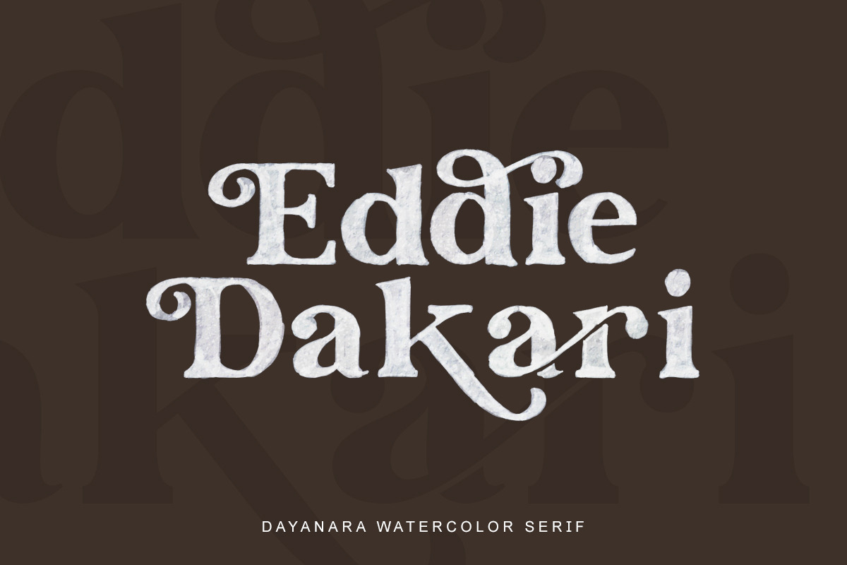 Dayanara - Watercolor SVG preview 3