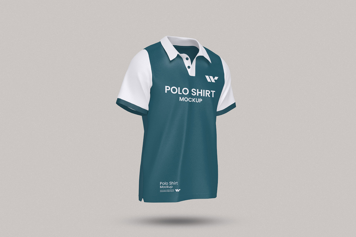 Polo Shirt Mockup, a Shirt Mockup by HanaSaka_Studio (Photo 3 of 4)
