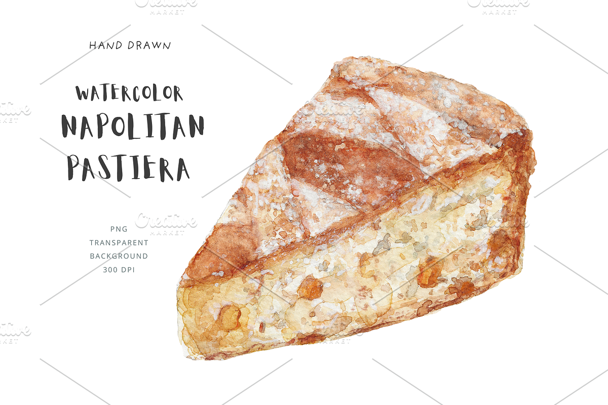 Easter Pie Clipart Italian Pastiera, a Food Illustration by Kolorata Art (Photo 1 of 3)