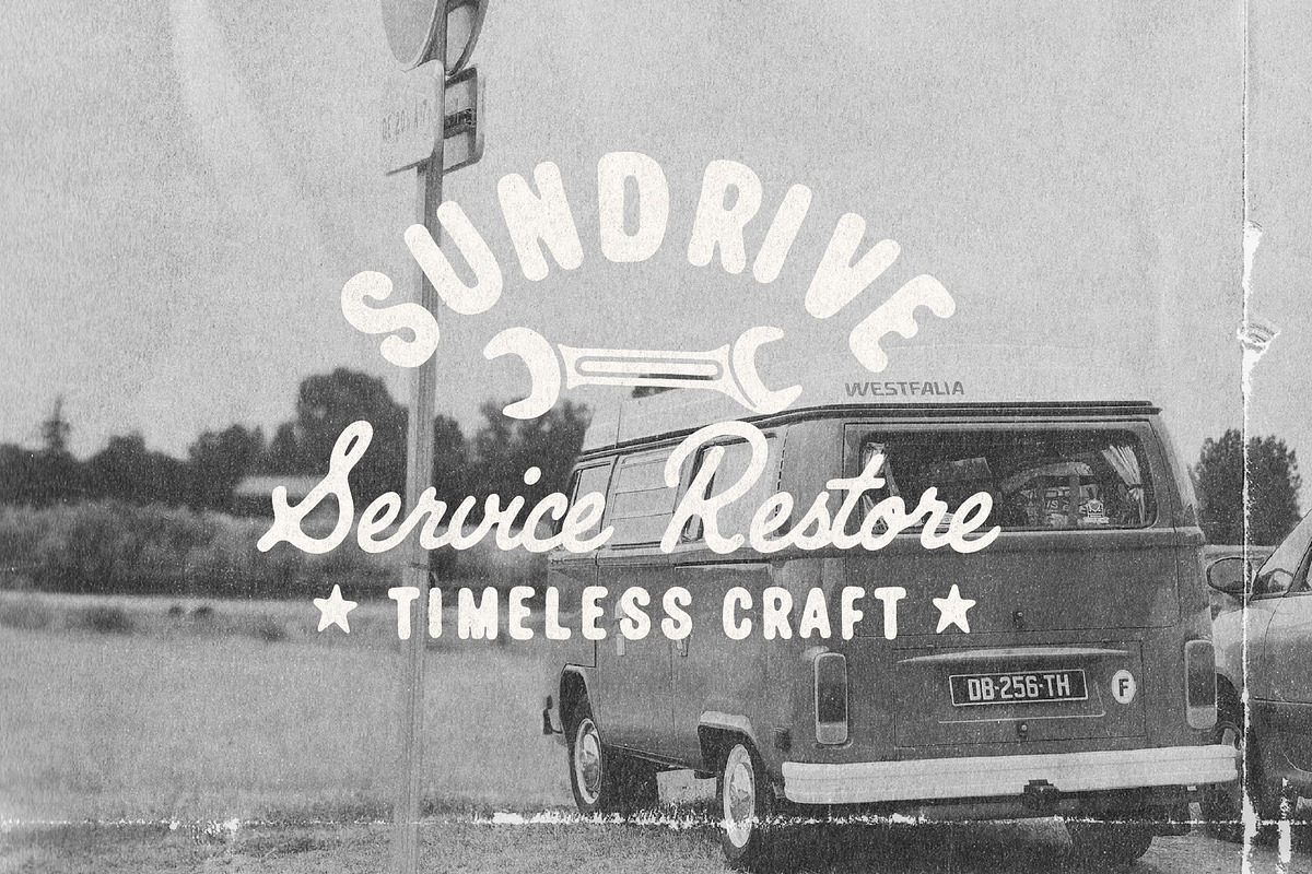 Roadscript – Retro Font Duo, a Script Font by Edignwn Type (Photo 4 of 14)