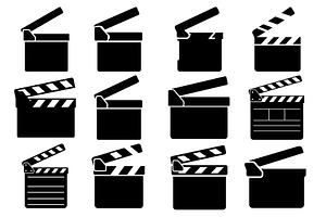 Clapperboard & Movie Slate, a Technology Illustration by balal
