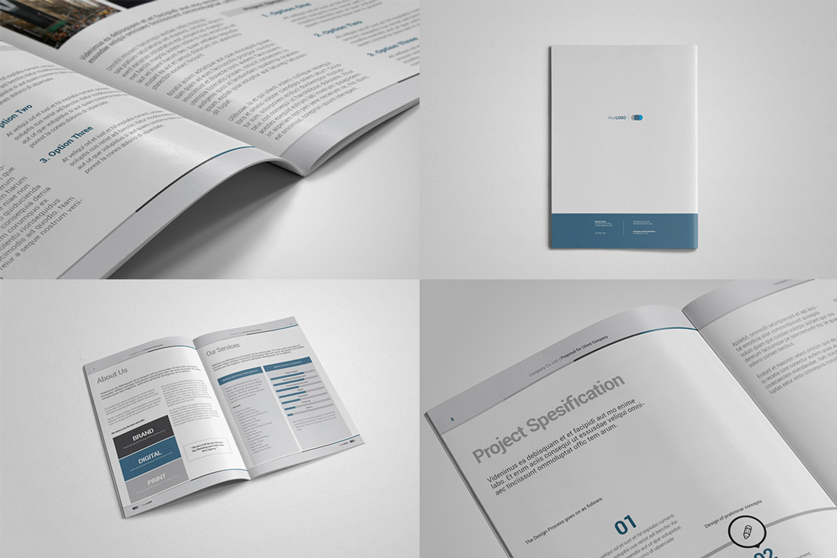 A4 Project Proposal Template, a Brochure Template by Thirtypath Studio (Photo 2 of 5)