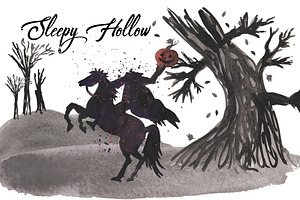 Sleepy Hollow Watercolor Set!