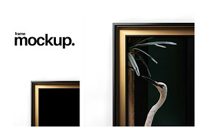 Frame Mockup #784, Black Portrait