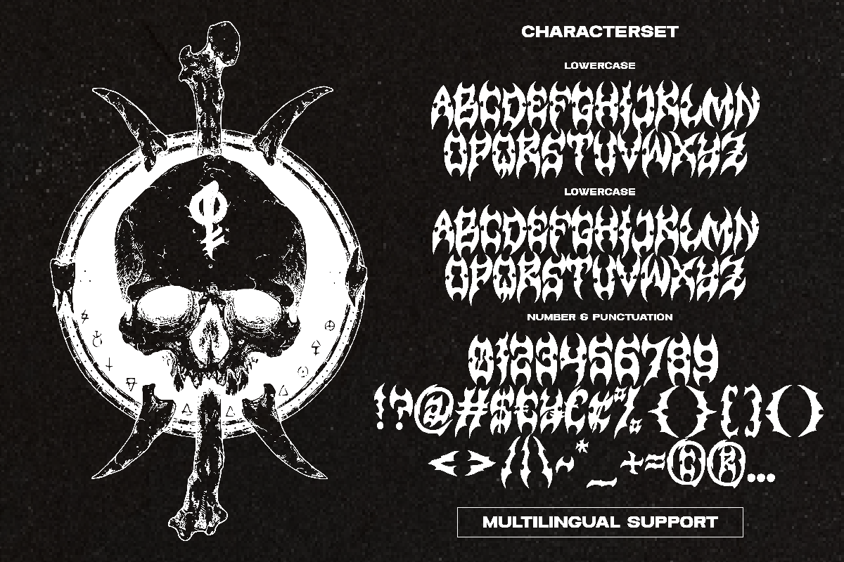 Rexover Aggressive Hardcore Font, a Blackletter Font by Ronny Studio (Photo 9 of 9)