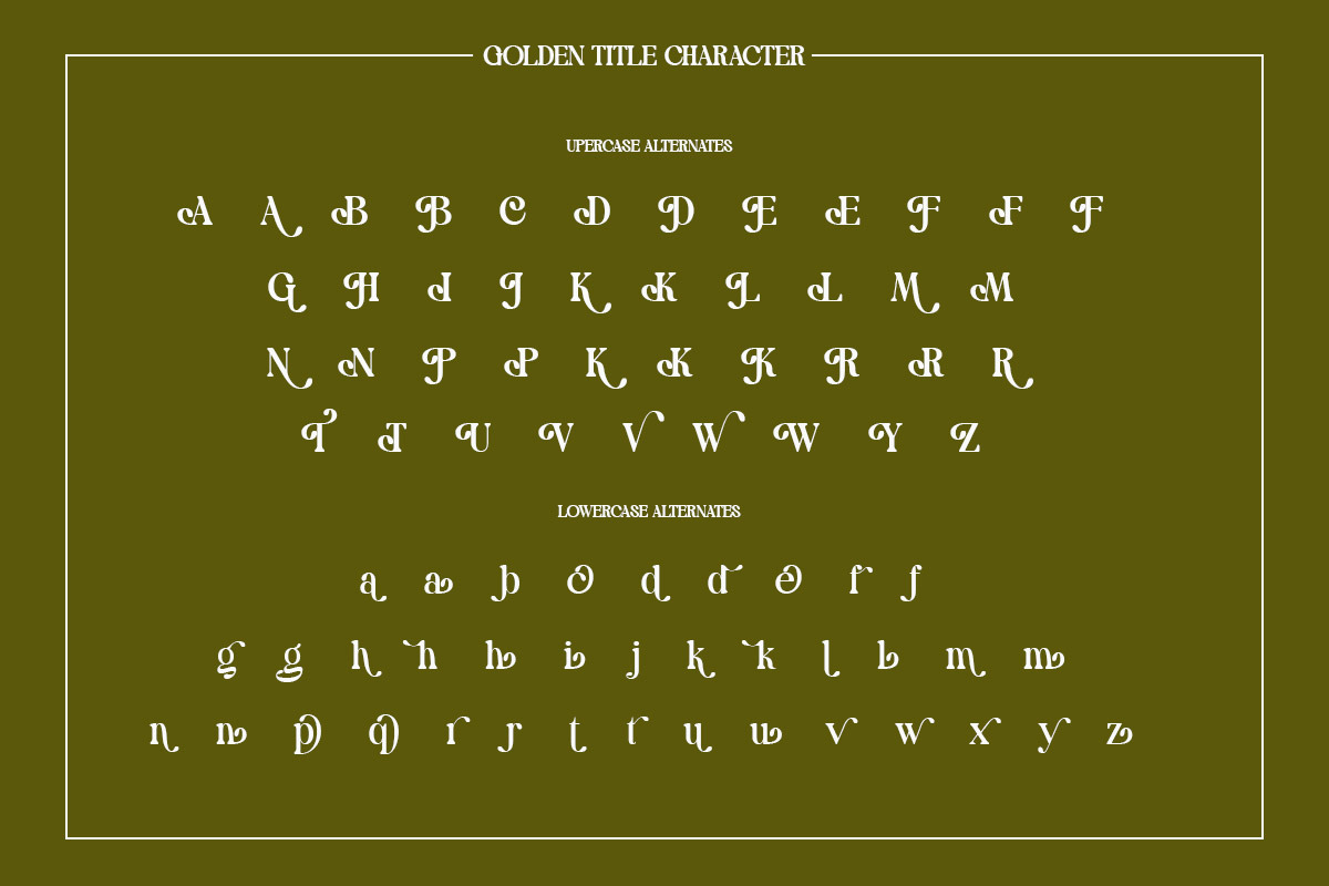 Golden Title - Elegant Vintage Serif, a Serif Font by Qweera Studio (Photo 9 of 10)