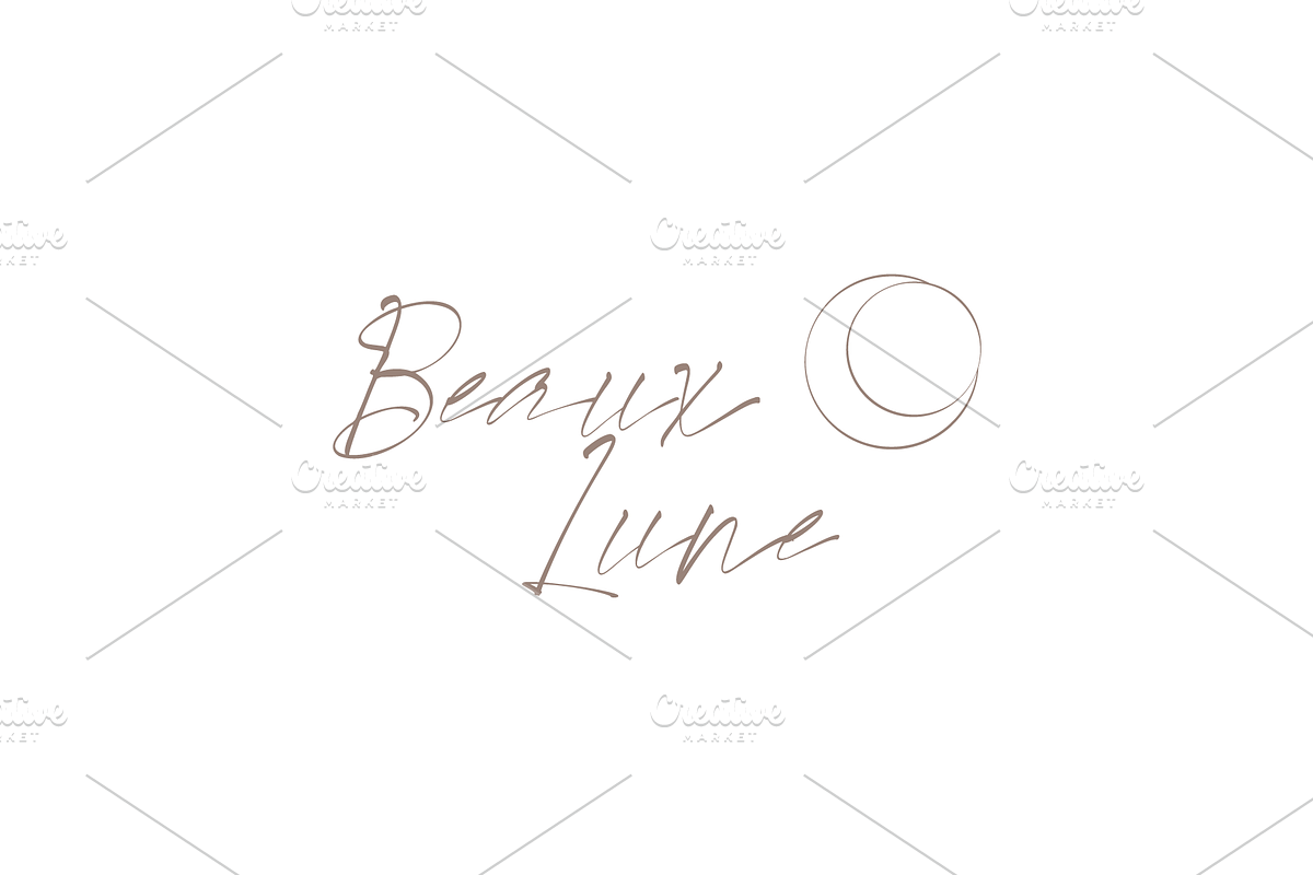 Beaux Lune logo, a Branding & Logo Template by MuzaInspires (Photo 2 of 3)