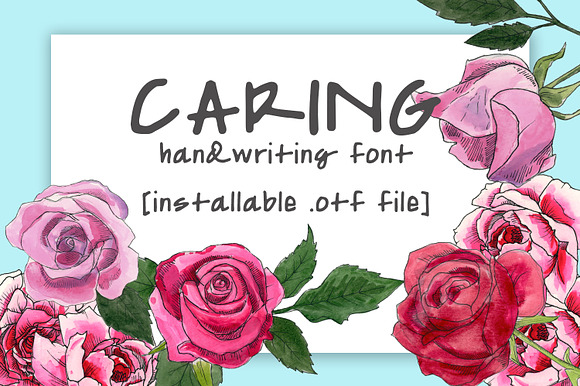 Caring Handwritten Font preview 5