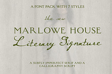 Calligraphy Ink Script Vintage Serif