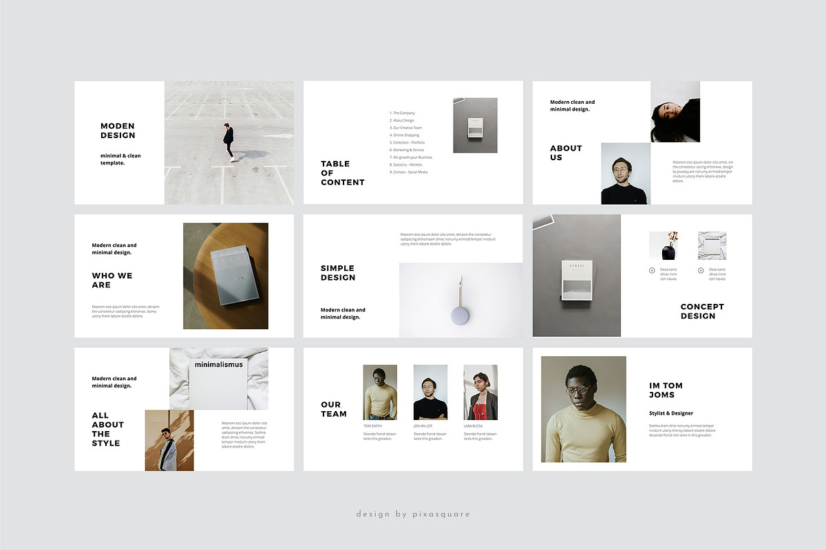 MODEN - Powerpoint Style Template, a Presentation Template by PixaSquare