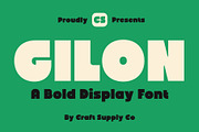 CS Gilon – Chunky Sans Font, a Sans Serif Font by Craft Supply Co. (Thumbnail 1 of 8)