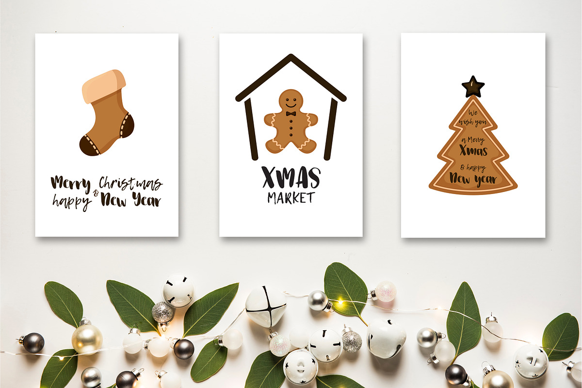 Christmas Cookies & Lettering, a Background Graphic by NKTN graphics (Photo 8 of 13)