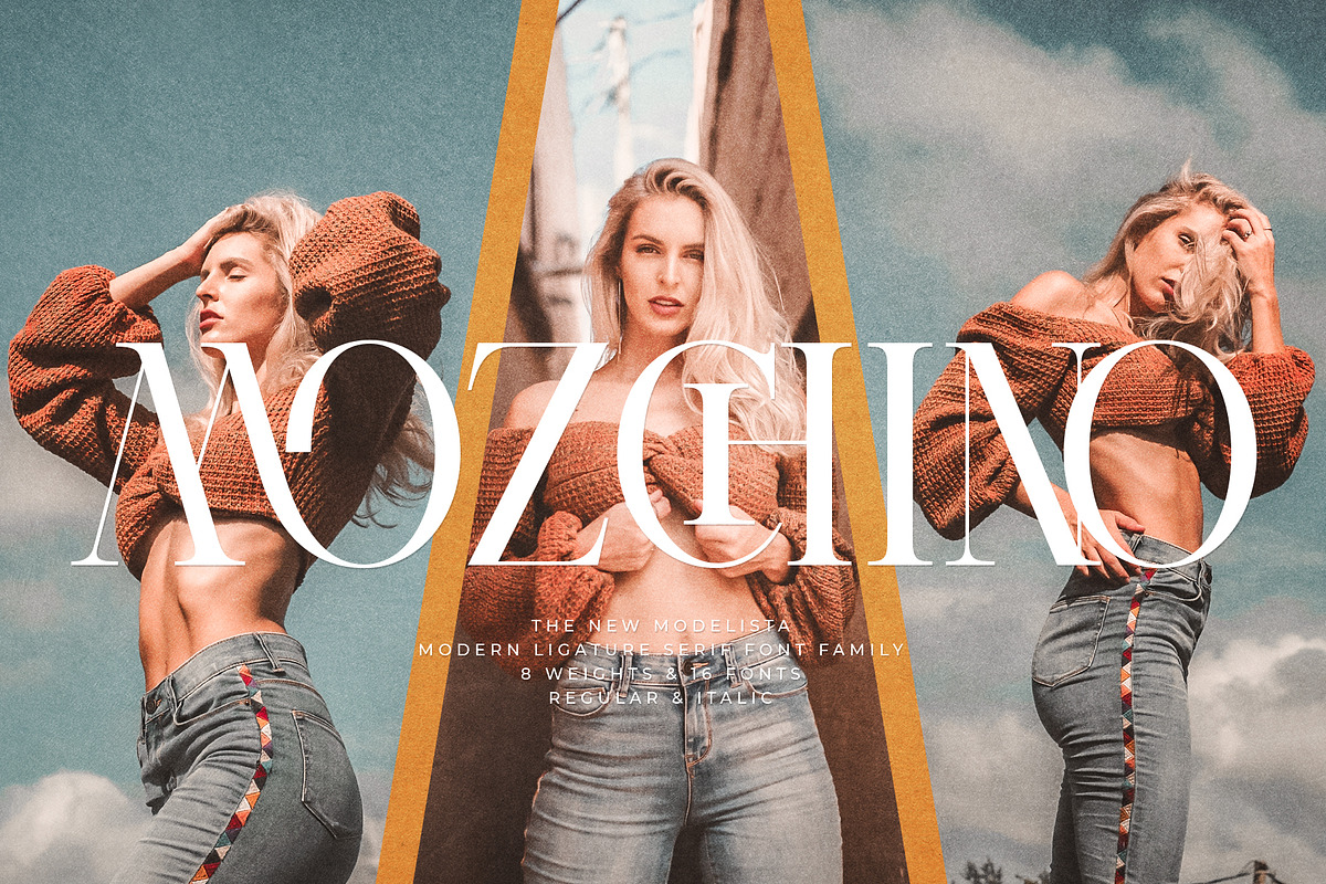 Modelista | Ligature Serif Family, a Serif Font by Krismagraph (Photo 4 of 20)