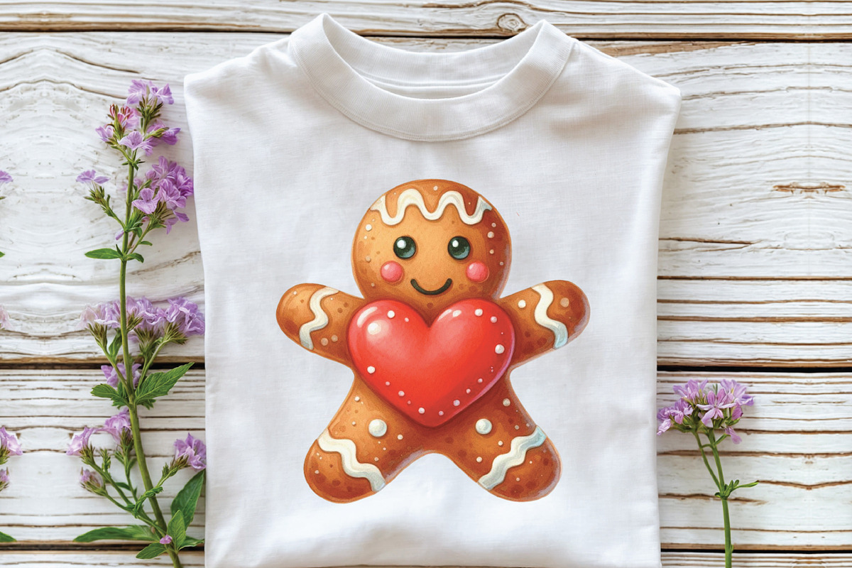 Cute Christmas Gingerbread Clipart, an Illustration by CraftArtStudio (Photo 5 of 6)
