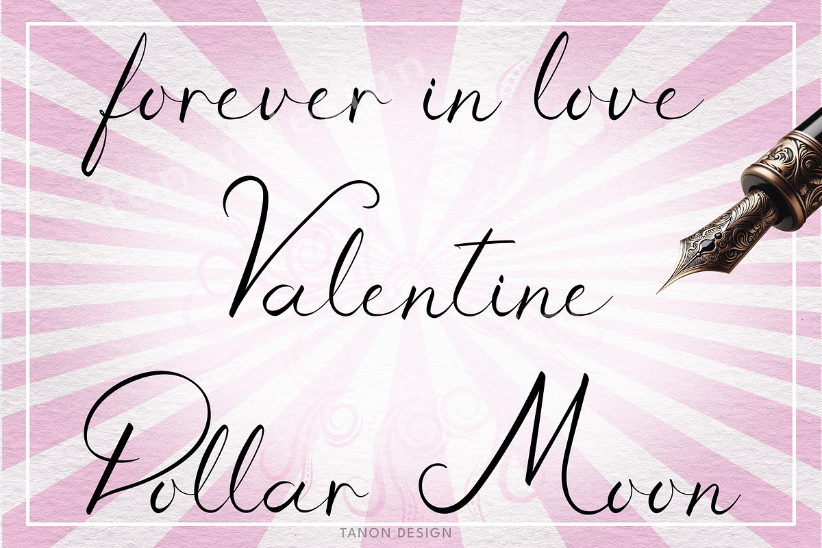 Wedding Signature Calligraphy Fonts, a Script Font by Tanondesign (Photo 5 of 5)