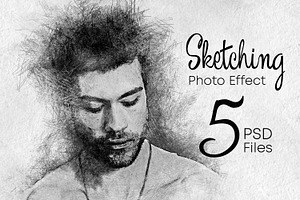 Pencil sketch photo effect