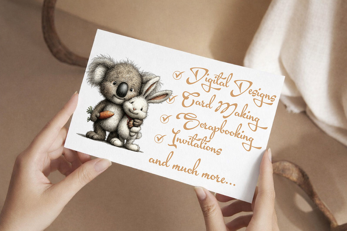 Whimsical Easter Koala Clipart, a Graphic by Libby Wishes (Photo 4 of 7)