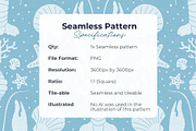Blue Crawfish Seamless Pattern, a Pattern Graphic by Fern & Quill (Thumbnail 6 of 6)