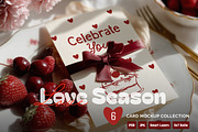 Love Season Card Mockup Collection, a Mockup by NikiArts (Thumbnail 1 of 14)