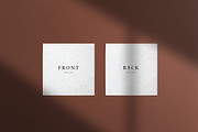 Square Embossed Business Card Mockup, a Product Mockup by Cuoco (Thumbnail 2 of 7)