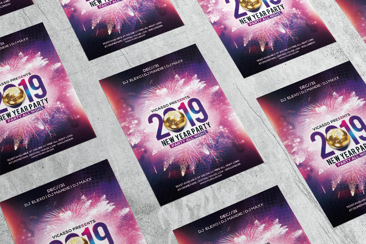 New Year Party, a Flyer Template by What a Story (Photo 4 of 5)