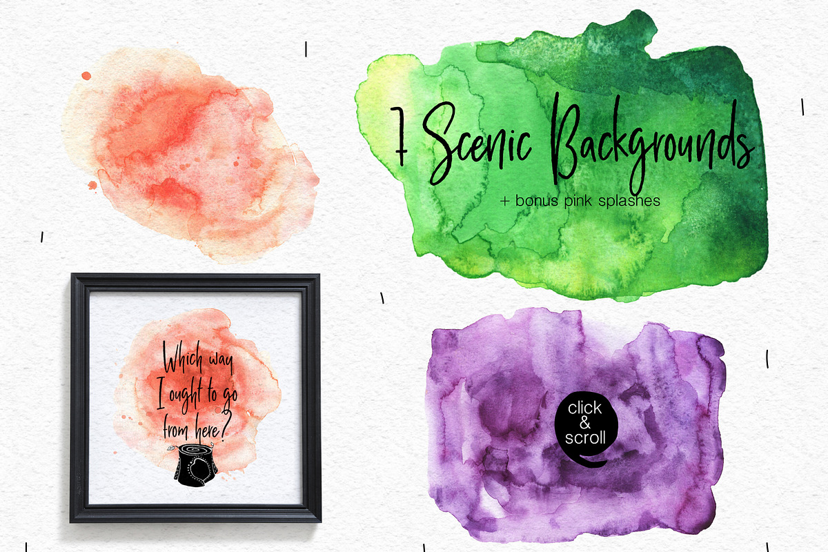Amy in Wonderforest - hand drawn set, a Decorative Illustration by Satika (Photo 10 of 15)