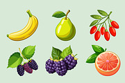 50 Fruit Illustration Pack, an Illustration by Riswan Ratta (Thumbnail 6 of 6)