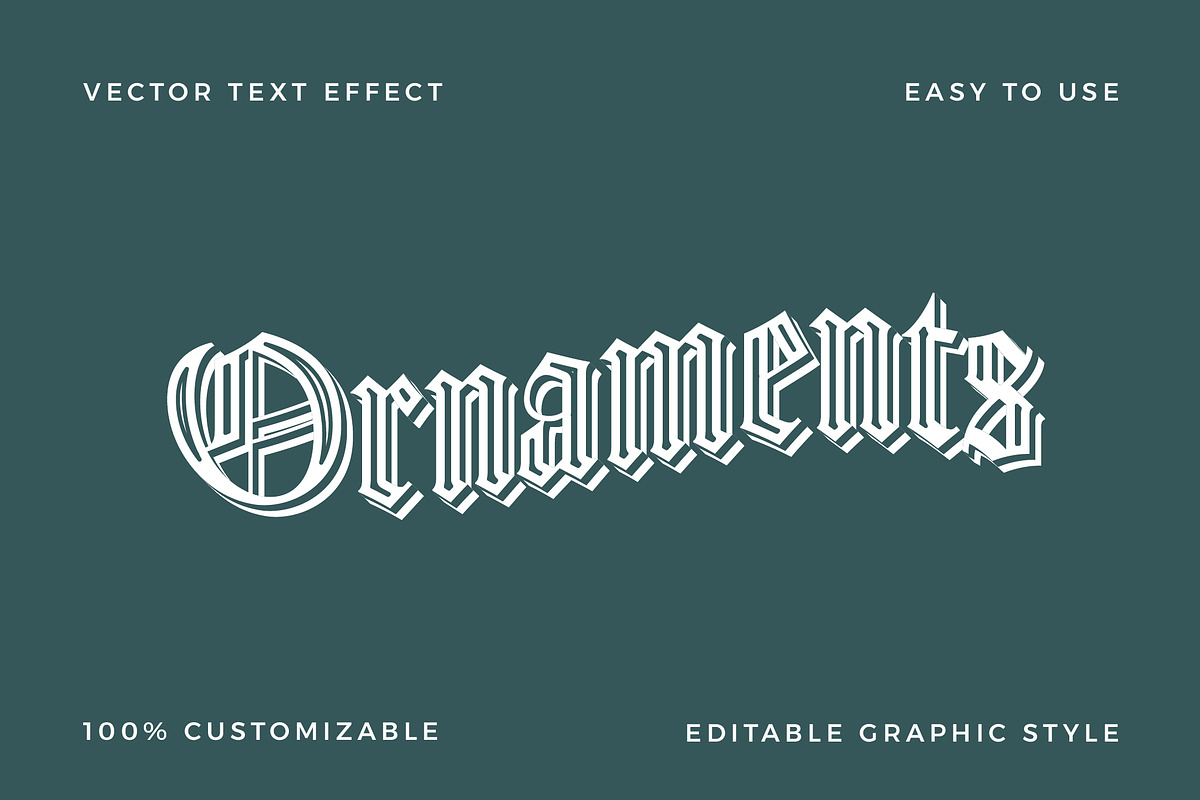Gothic Layered Text Effect