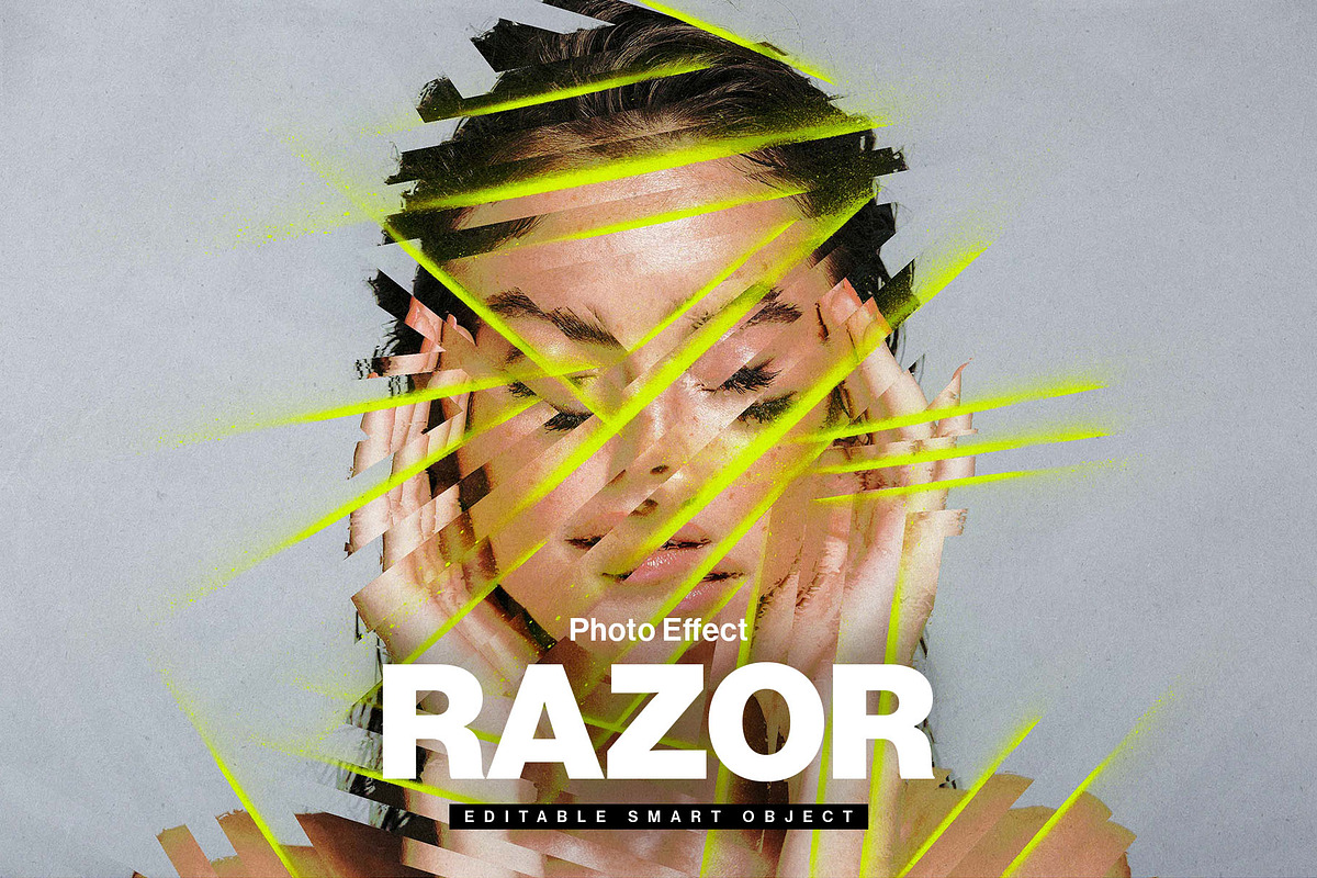 Razor Abstract Photo Effect Template, a Layer Style Add-On by DesignerCandies (Photo 5 of 5)