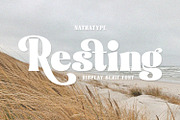 Resting, a Serif Font by Nathatype (Thumbnail 1 of 10)