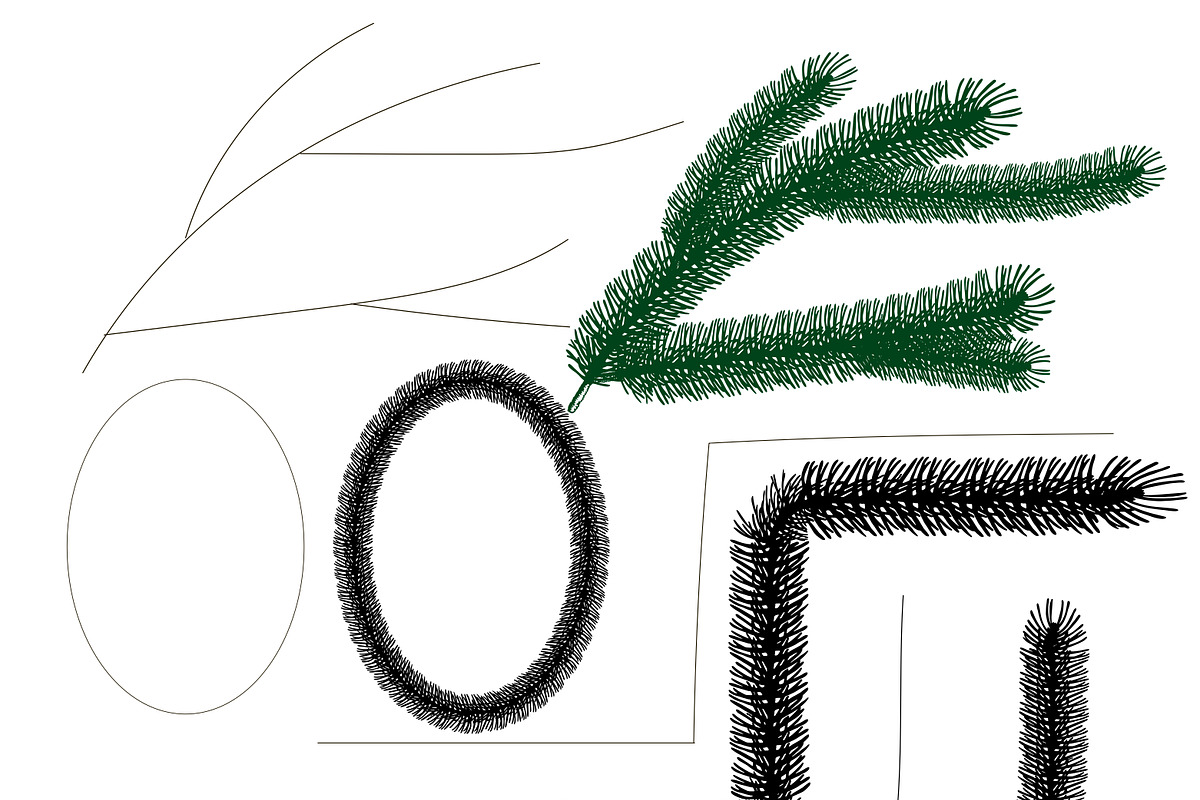 Set of vector patterned brushes-2, a Brush Add-On by Elena Terzi (Photo 11 of 11)