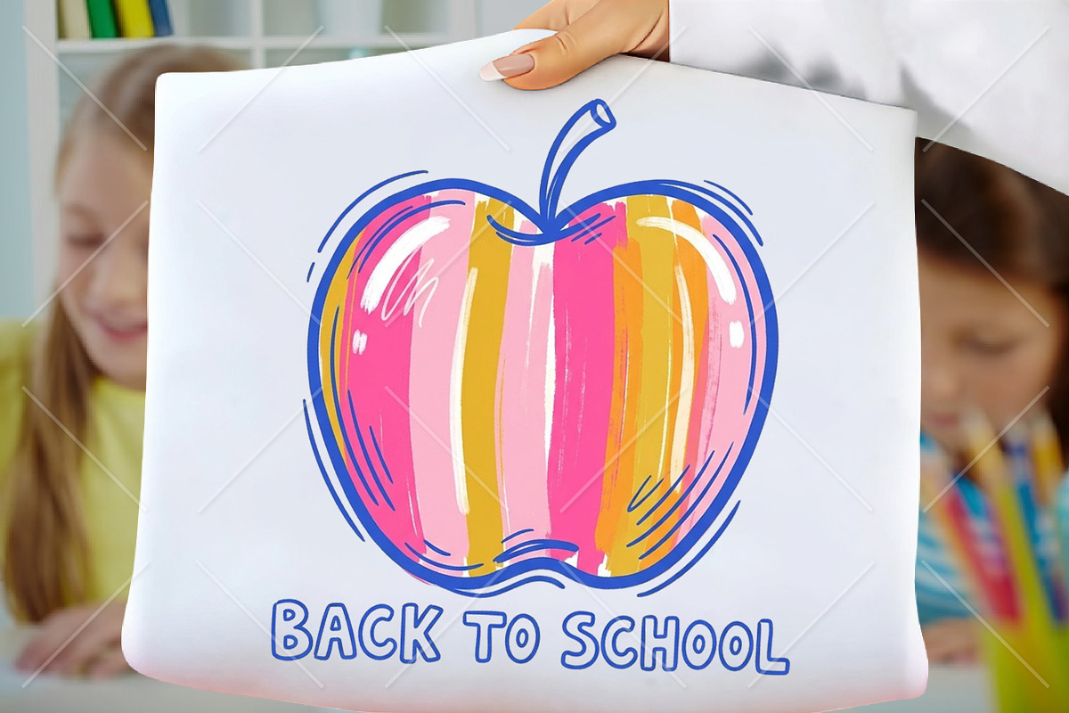 Back to School PNG Apple PNG, a Seasonal Illustration by Canvas Craft (Photo 1 of 5)
