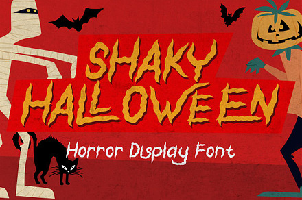 Shaky Halloween - Horror Display, a Font by PutraCetol Studio