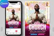 Worship Conference Church Flyer, a Flyer Template by Psd Templates (Thumbnail 1 of 3)